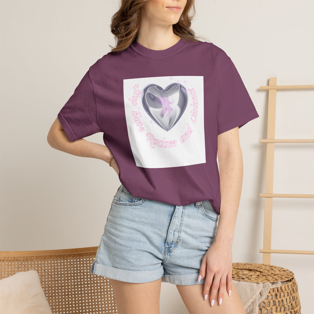 Heart Butterfly Tee — "Love, Hope, Passion and Patience" Graphic T-Shirt
