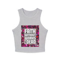 Faith Without Works Is Dead Tank Top — Women's Spiritual Graphic Crop Tank