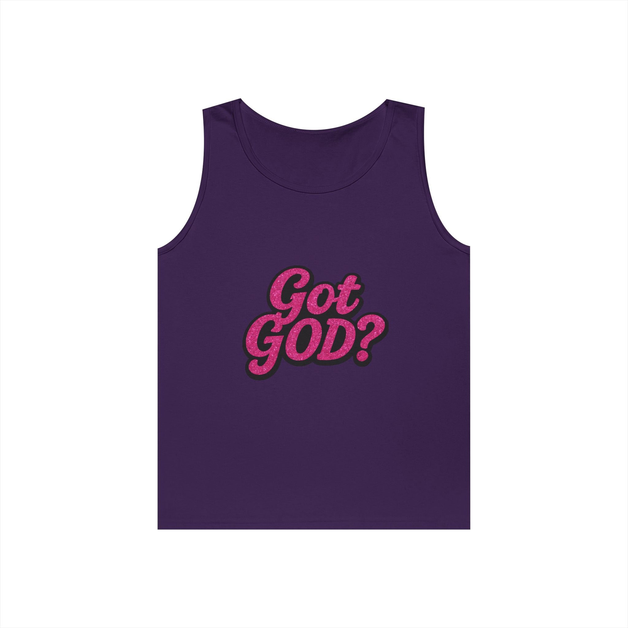 Got God? Pink Retro Graphic Tank Top — Christian Faith Statement Tee