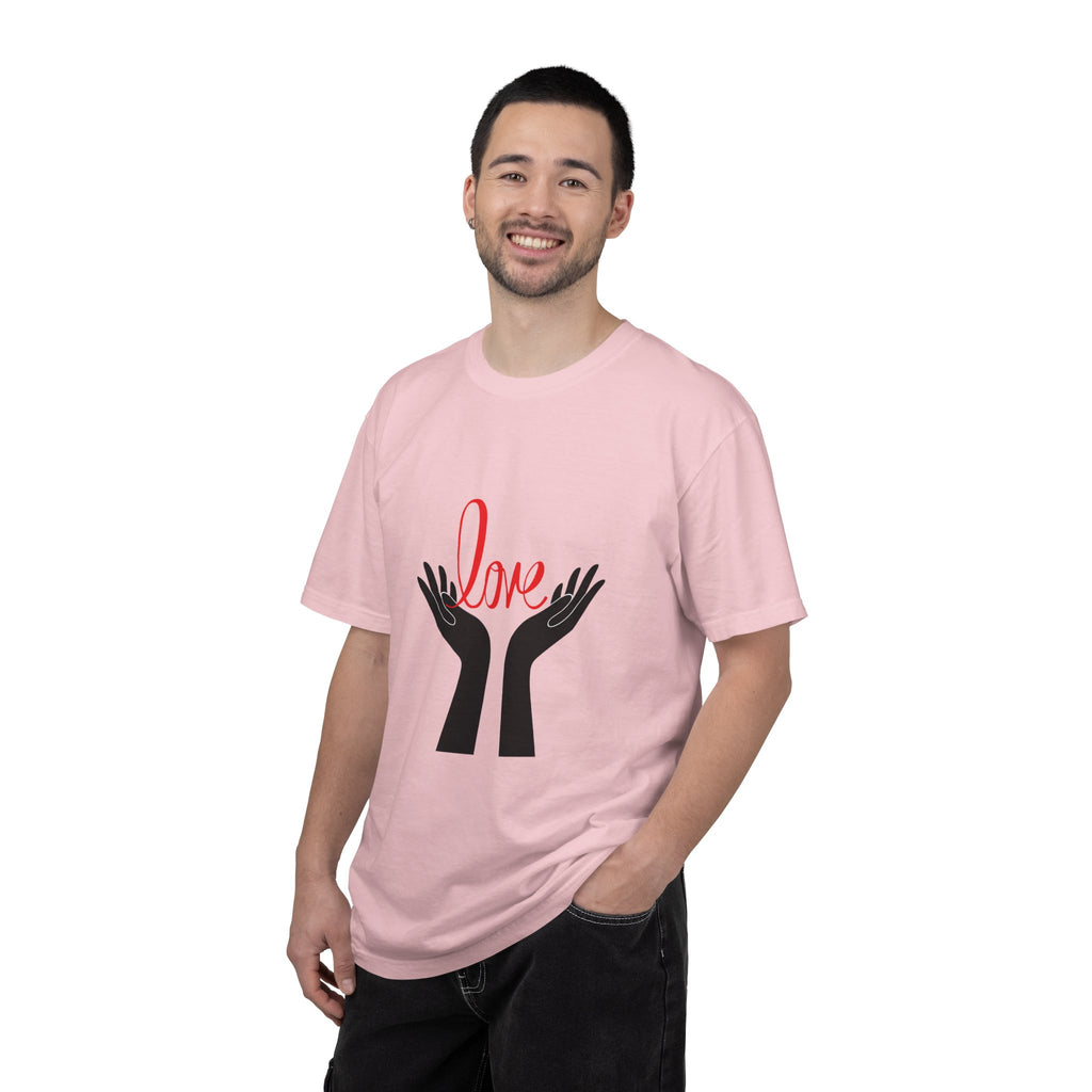 Love Hands T-Shirt — Minimalist Heart Hands Graphic Tee