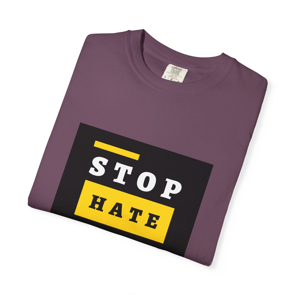 Stop Hate Racism Violence T-Shirt — Anti-Racism Message Tee