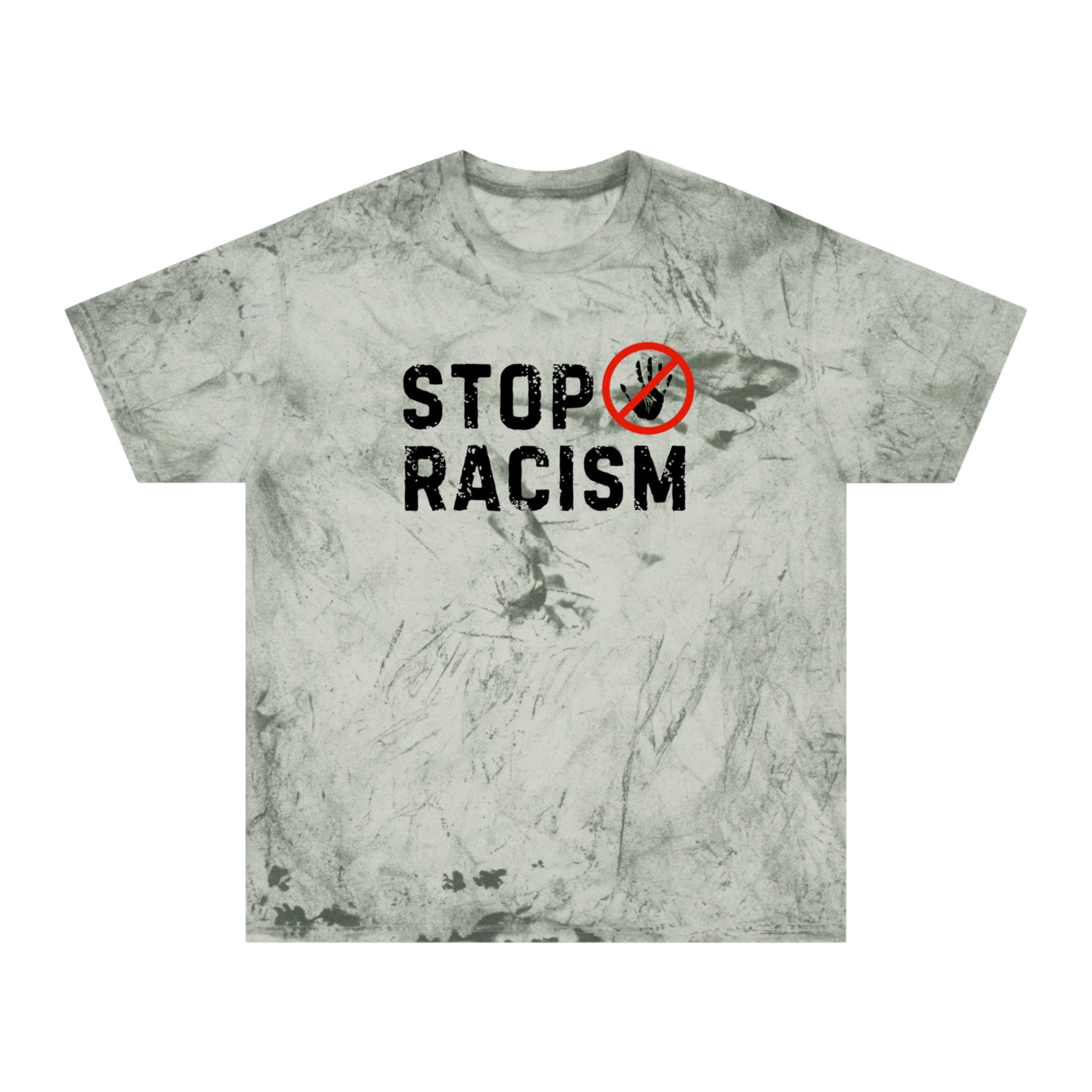 Stop Racism T-Shirt — Vintage Tie-Dye Protest Tee