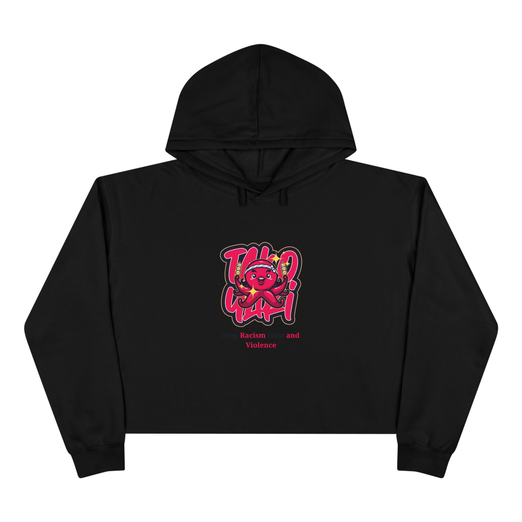 Crop Hoodie – Stop Gender-Based Violence Graphic Crop Hoodie