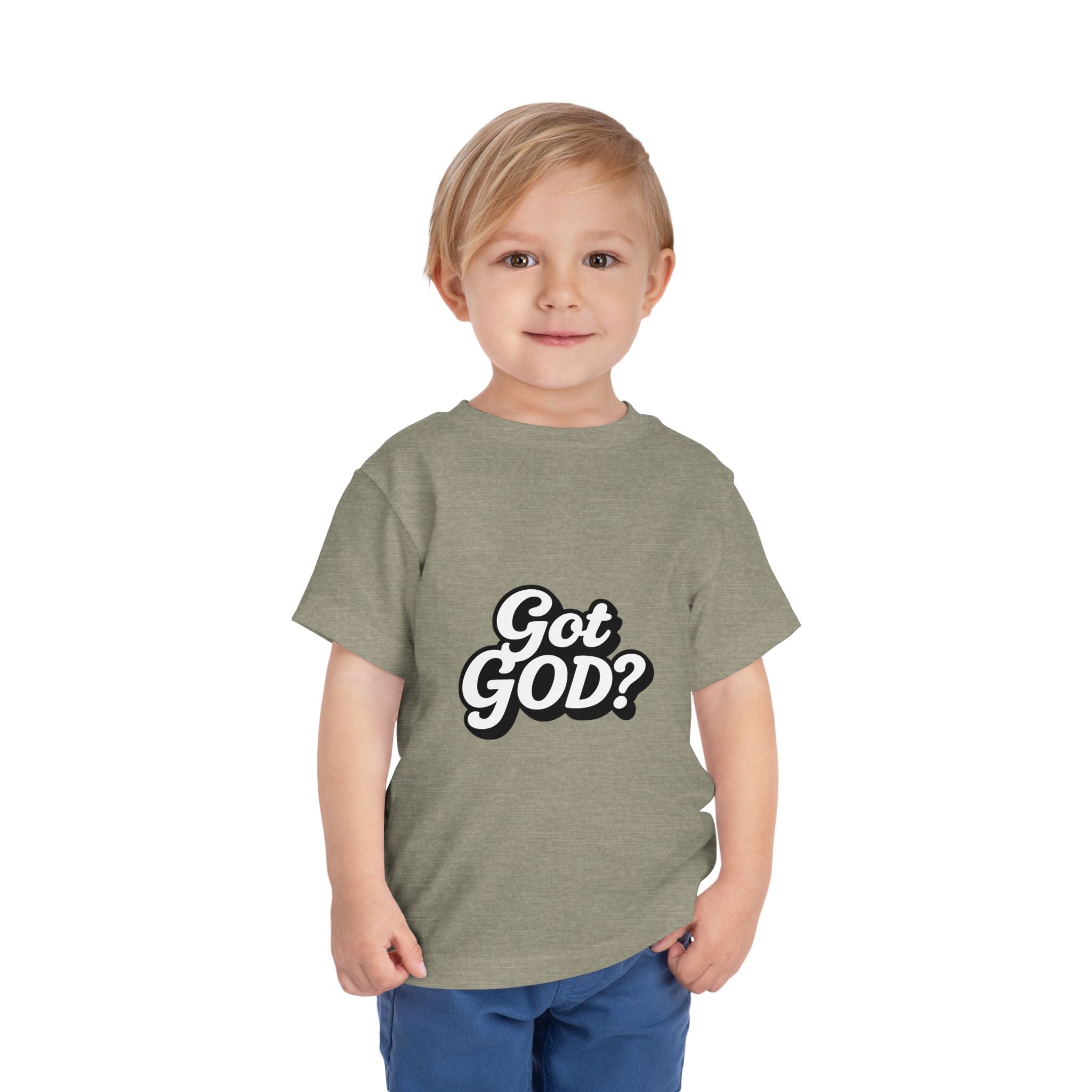 Toddler Tee — "Got GOD?" Christian Graphic Shirt for Kids