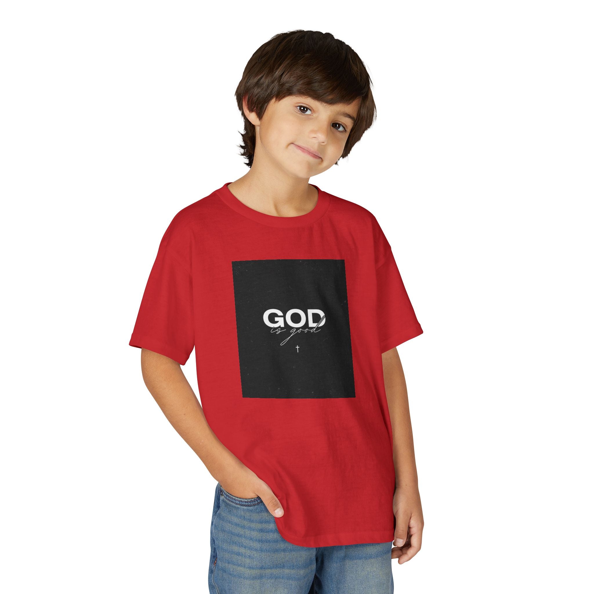 Youth T-Shirt — "GOD" Script Logo Graphic Tee