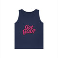 Got God? Pink Retro Graphic Tank Top — Christian Faith Statement Tee