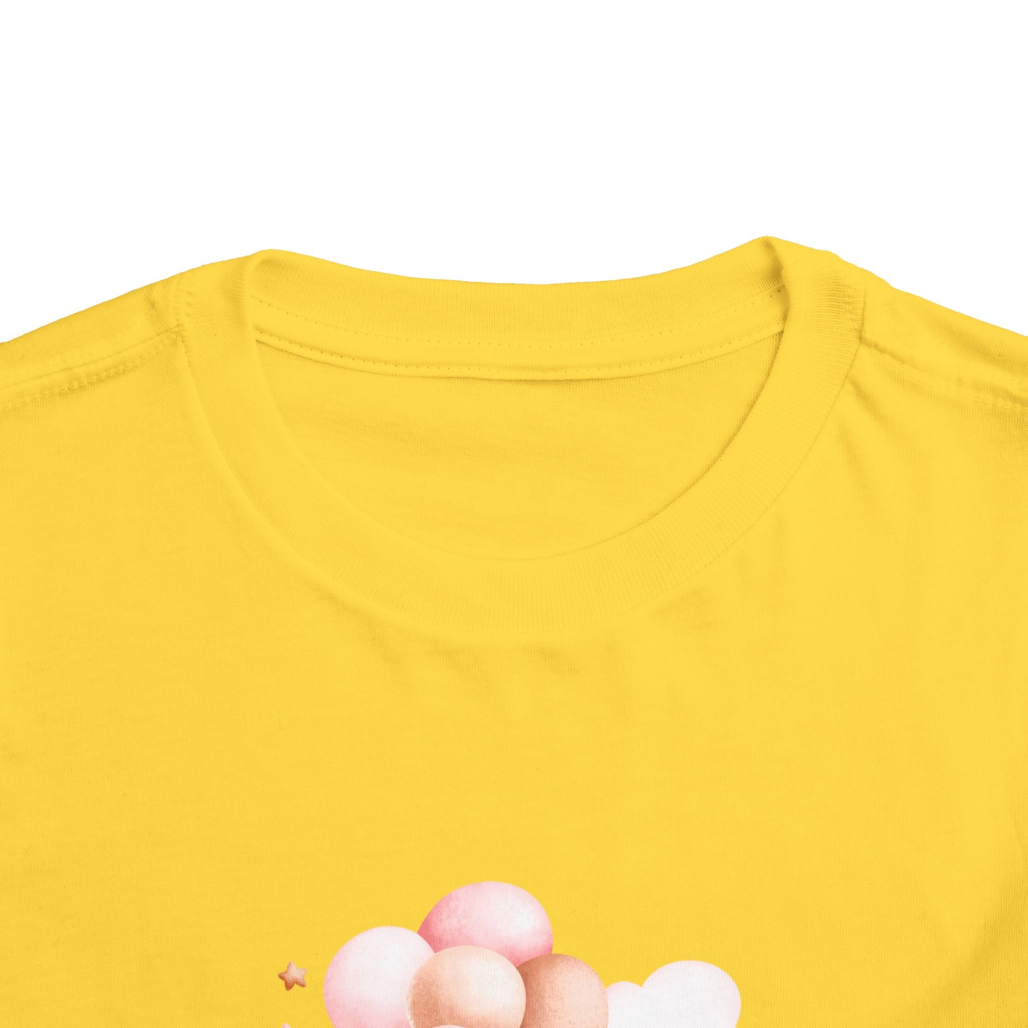 Toddler Tee — Cute Teddy with Balloons “Stop Hate and Racism”