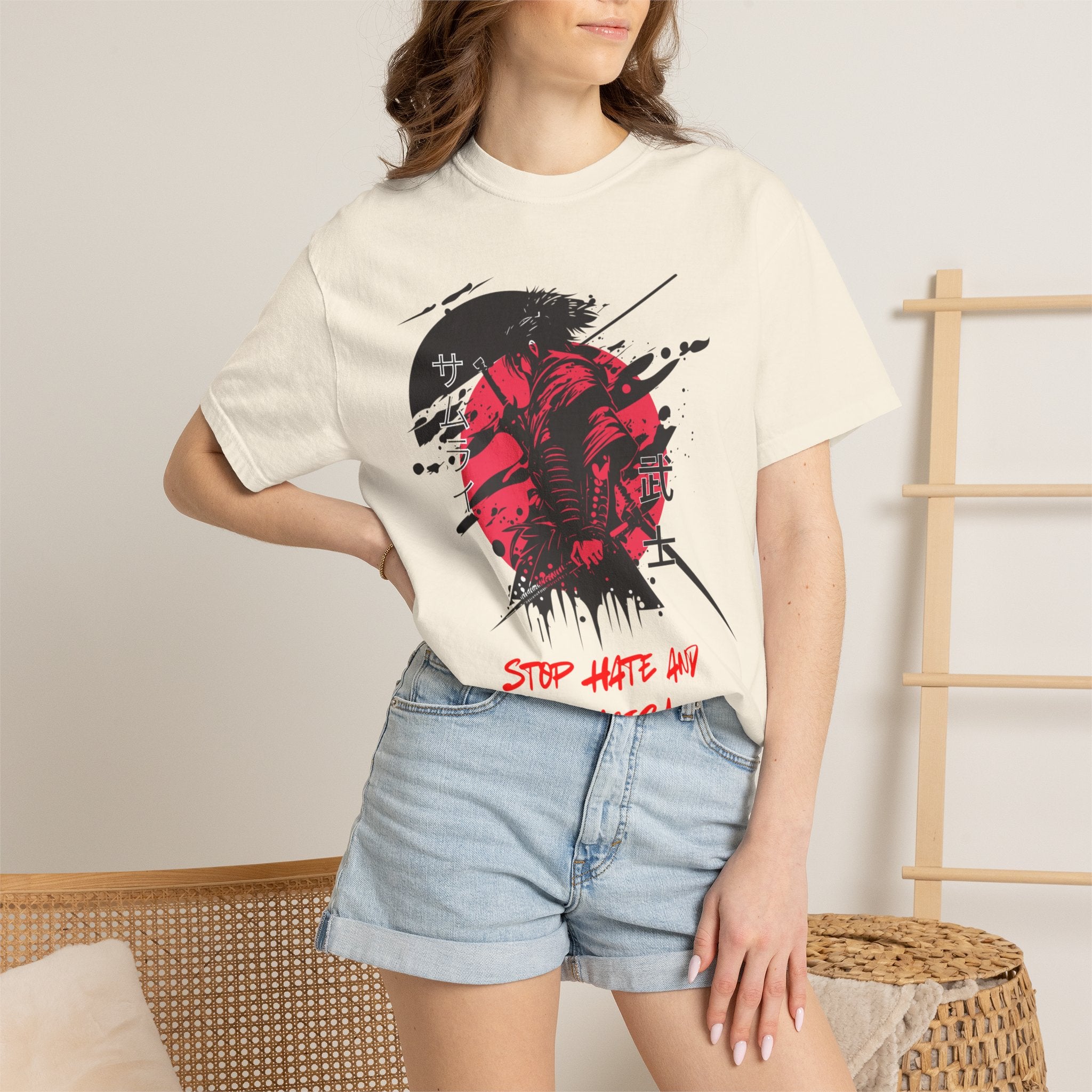 Stop Hate and Racism Graphic T-Shirt