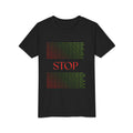 Youth Tee — Bold Yellow 'STOP' Graphic Kids T‑Shirt