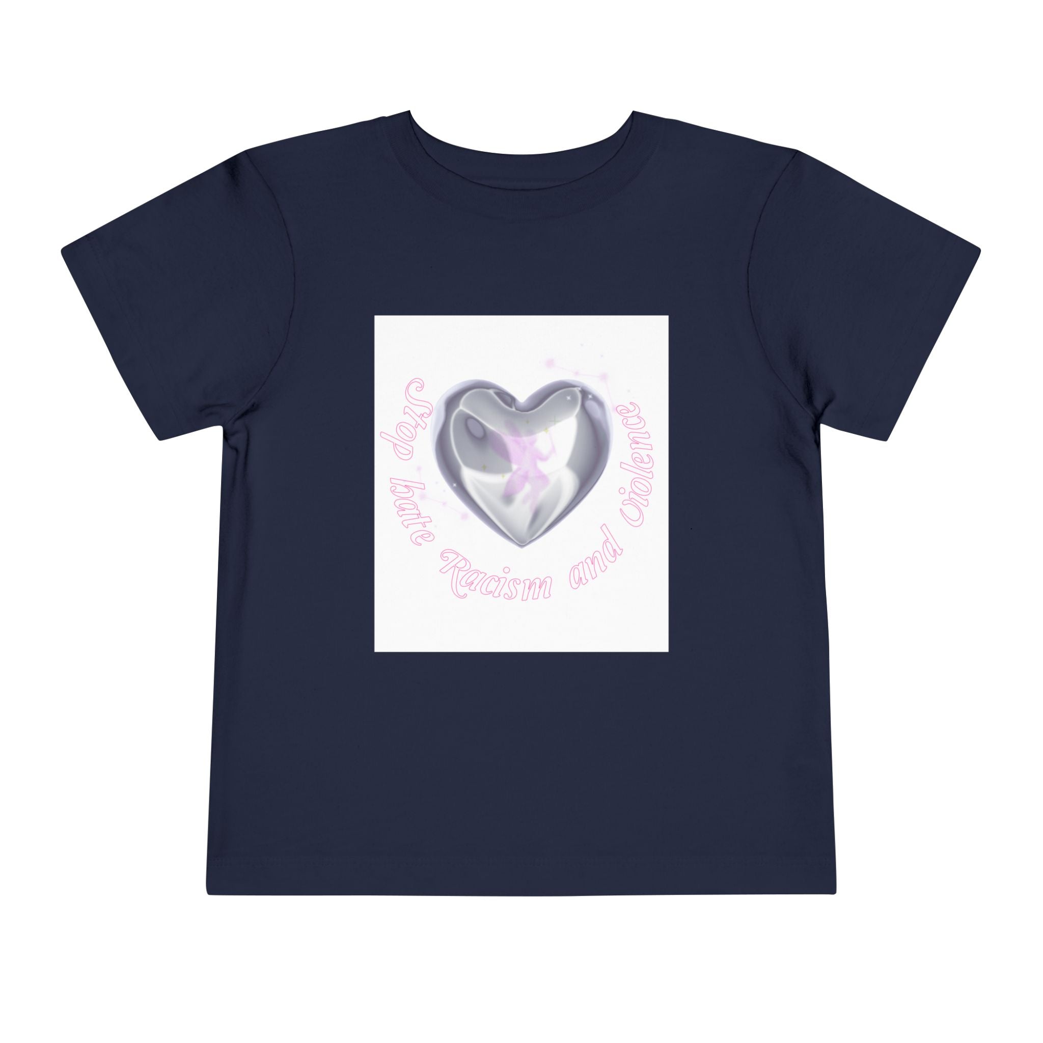 Toddler Tee — Cute Heart Unicorn "So Little, So Fierce and Magical"