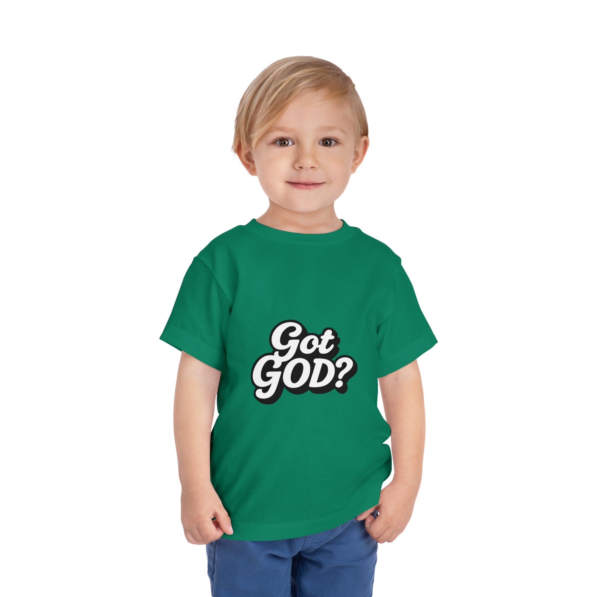 Toddler Tee — "Got GOD?" Christian Graphic Shirt for Kids