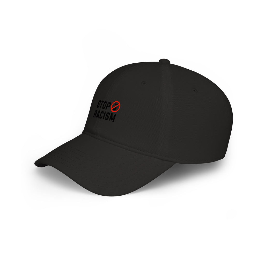 Stop Racism Baseball Cap – Red Low Profile Anti-Racism Hat