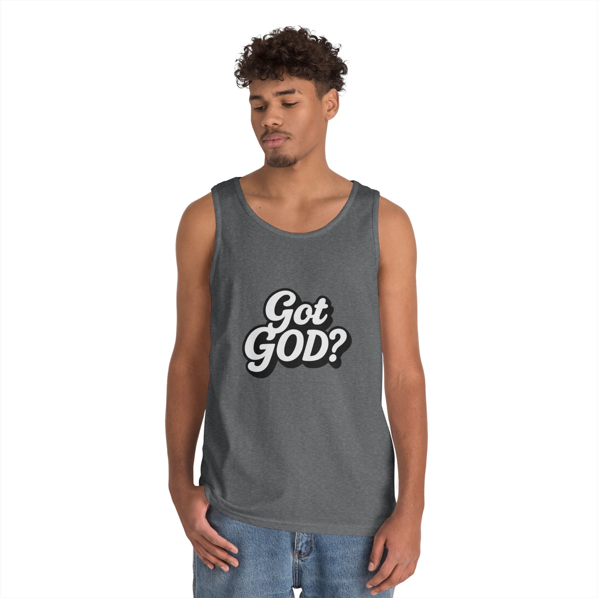 Got God? Tank Top — Retro Script Faith Graphic Tank