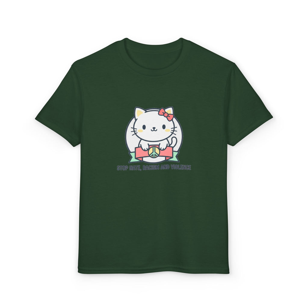 Youth Cat Graphic T-Shirt — HELLO KITTY STOP HATE
