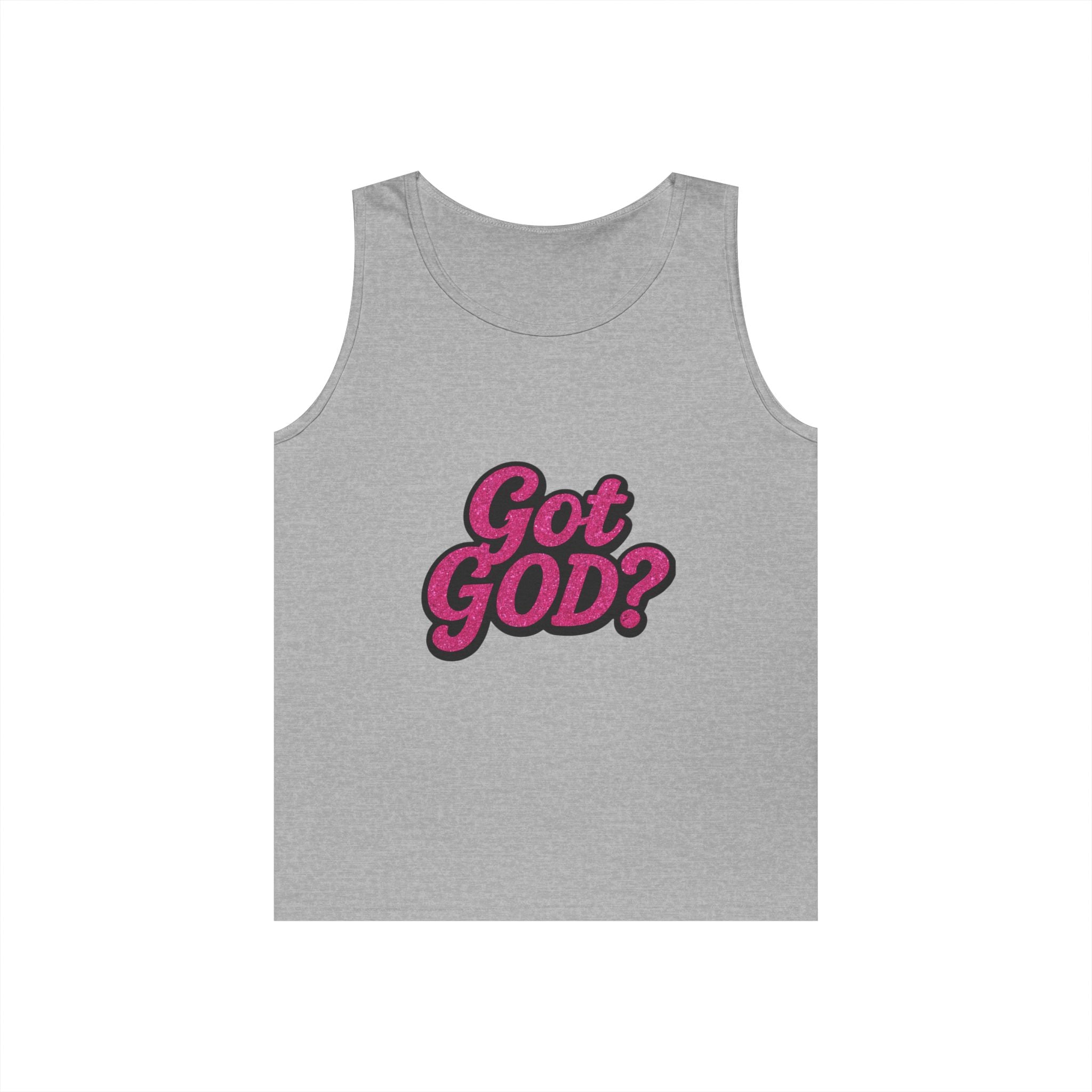 Got God? Pink Retro Graphic Tank Top — Christian Faith Statement Tee