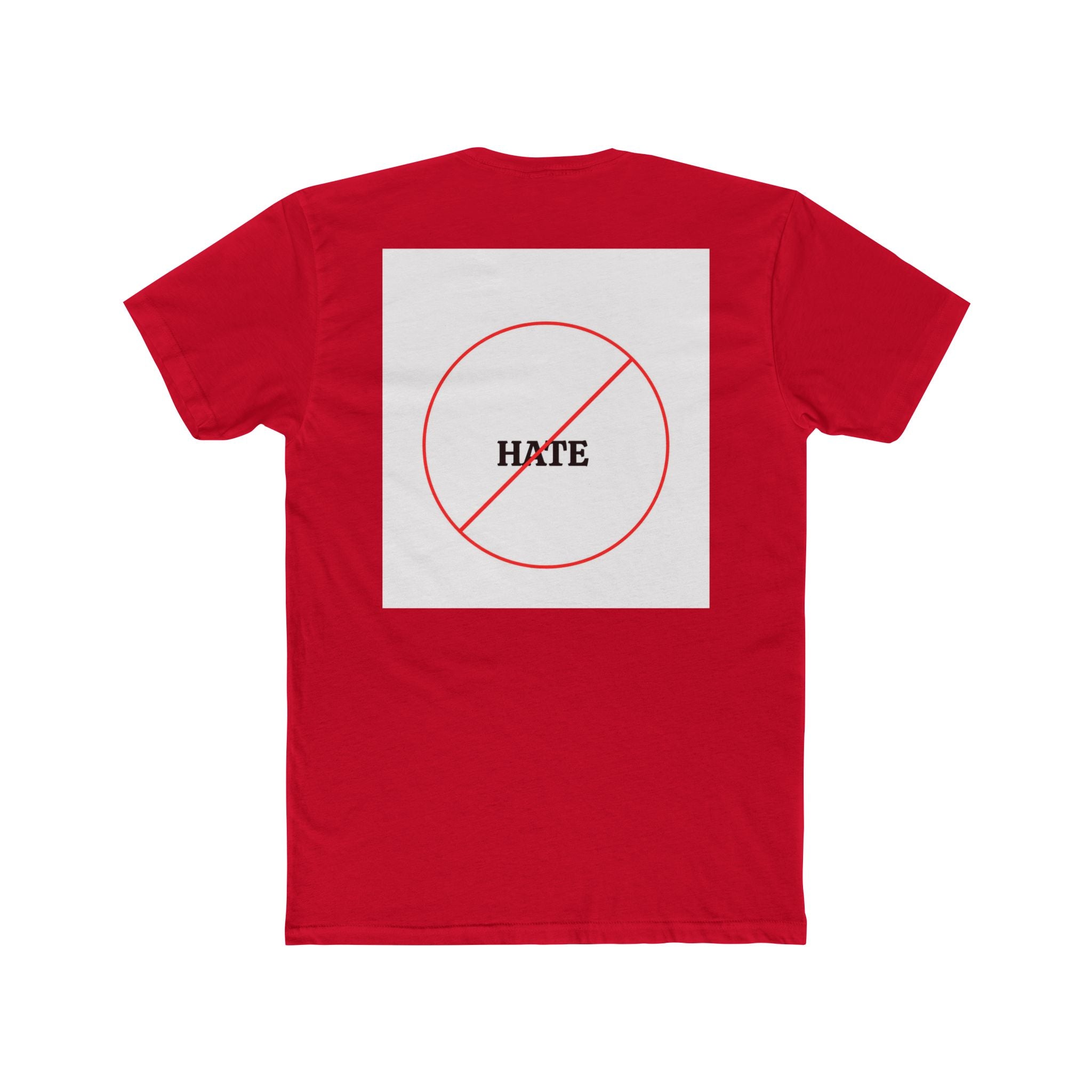 All Heart Tee — 'No Hate' Graphic Cotton T-Shirt