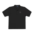 Embroidered 'Just Breathe' White Polo Shirt