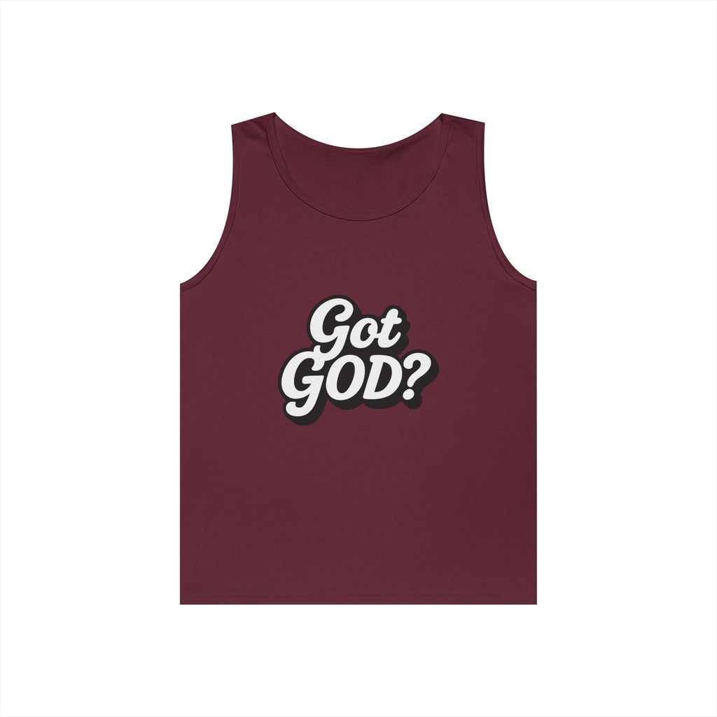 Got God? Tank Top — Retro Script Faith Graphic Tank