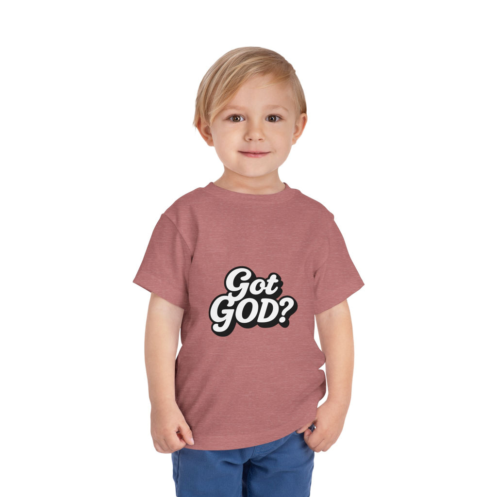 Toddler Tee — "Got GOD?" Christian Graphic Shirt for Kids