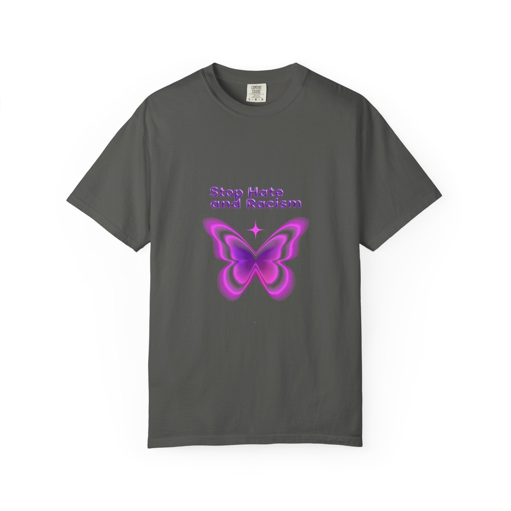 Stop Hate and Racism Butterfly T-Shirt