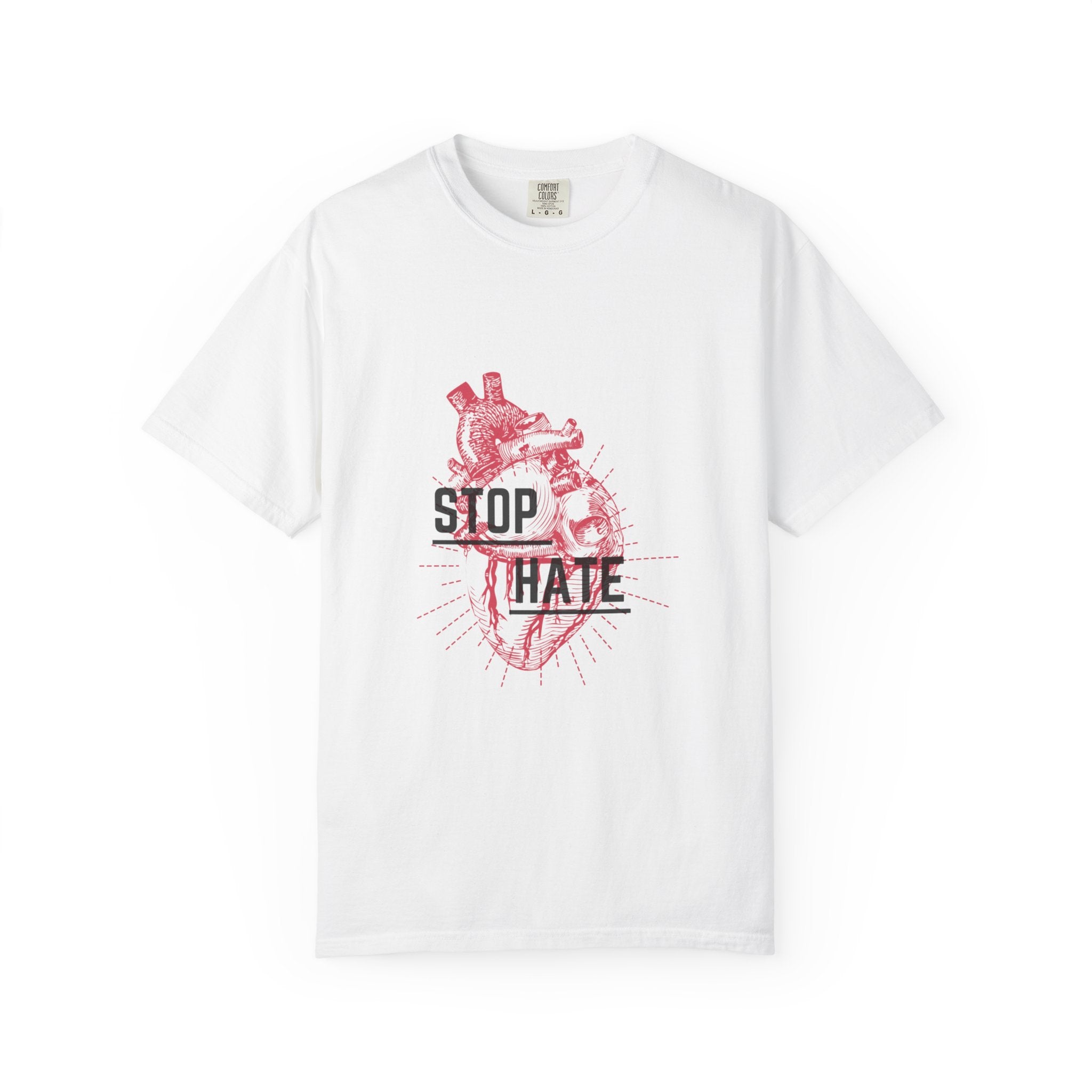 Stop Hate Heart T-Shirt — Anti-Hate Graphic Tee