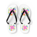 Stop Hate, Racism and Violence Floral Flip Flops