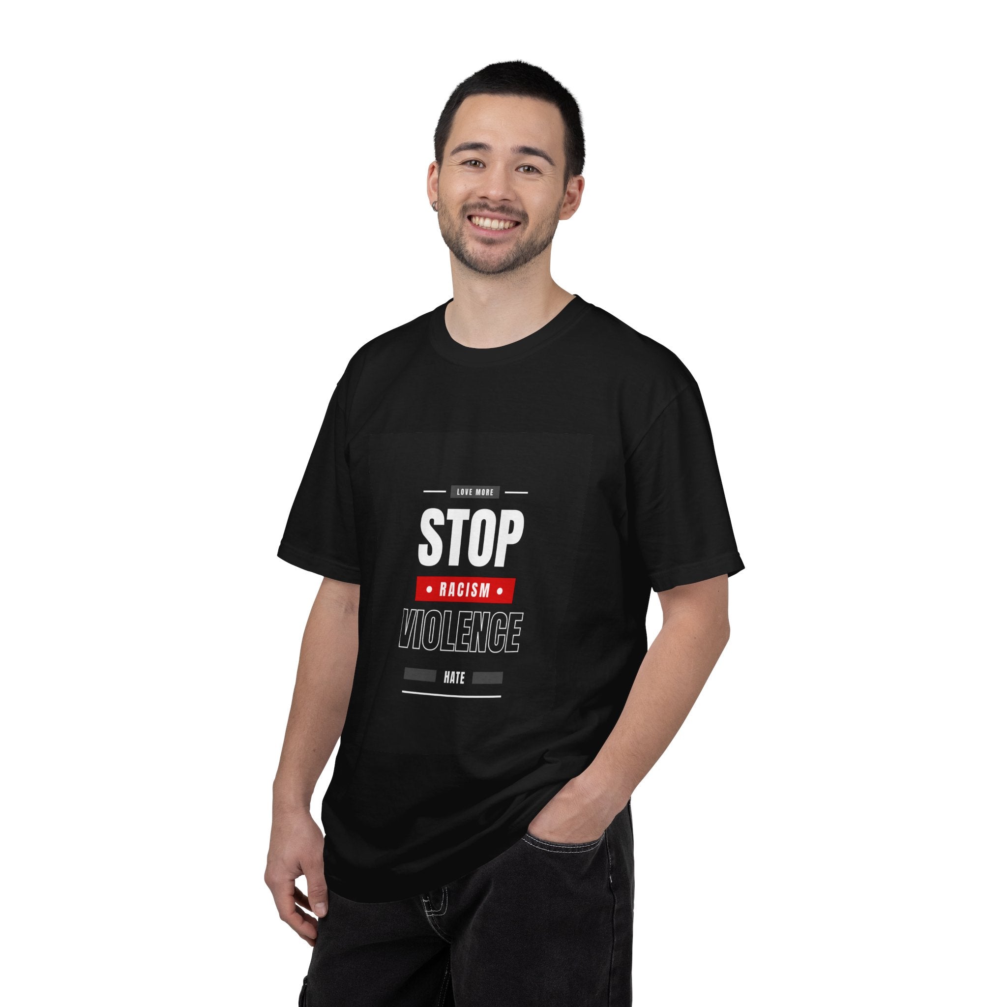 Stop Racism Stop Violence T-Shirt — Anti-Racism Protest Tee