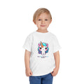 Toddler Tee — Cute Rainbow Unicorn "Stay Positive and Believe" Kids Shirt