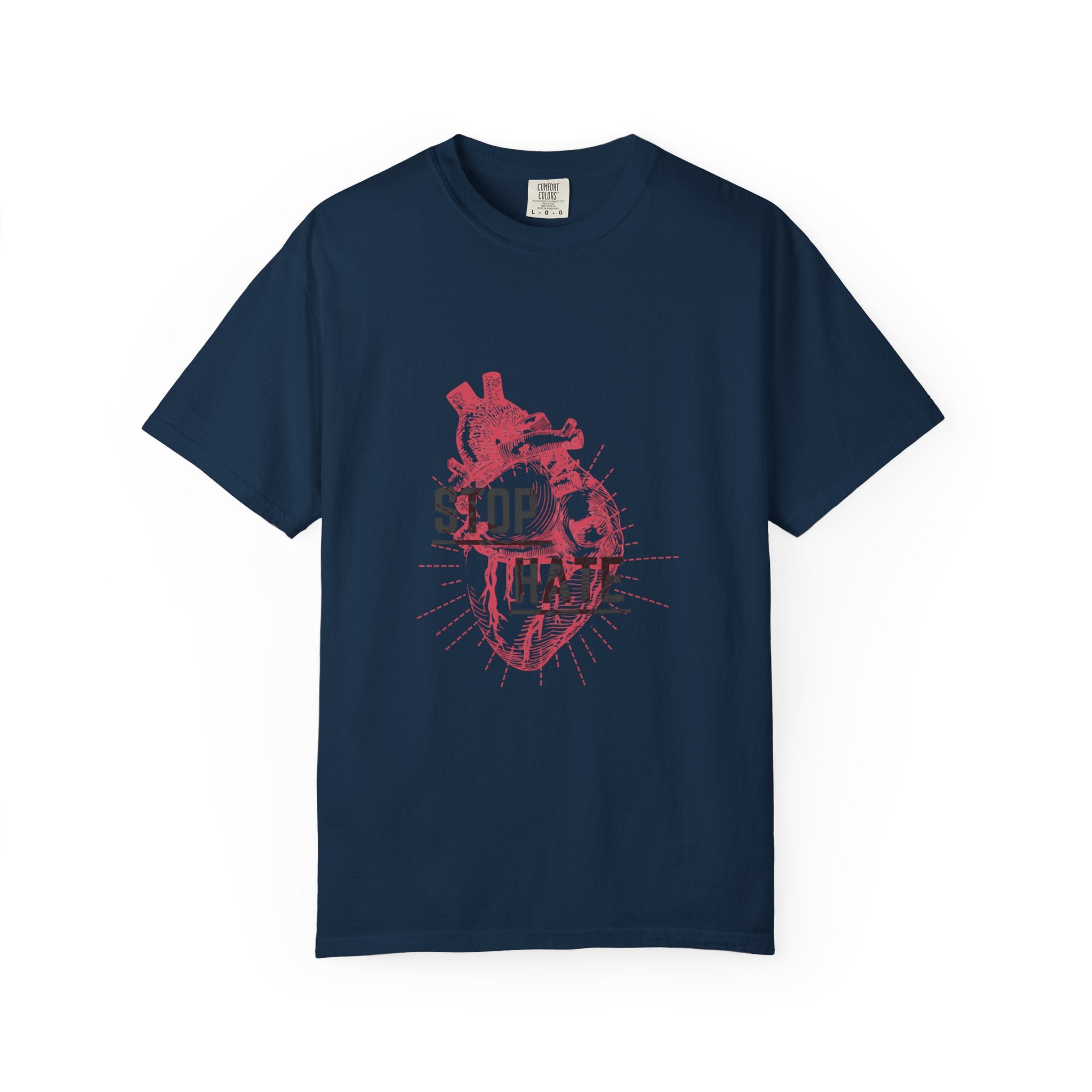 Stop Hate Heart T-Shirt — Anti-Hate Graphic Tee