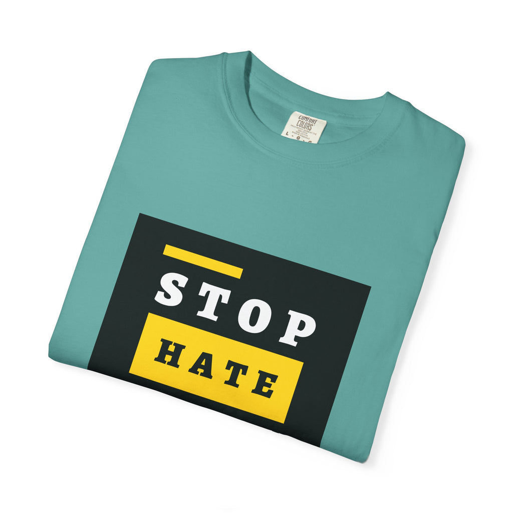 Stop Hate Racism Violence T-Shirt — Anti-Racism Message Tee