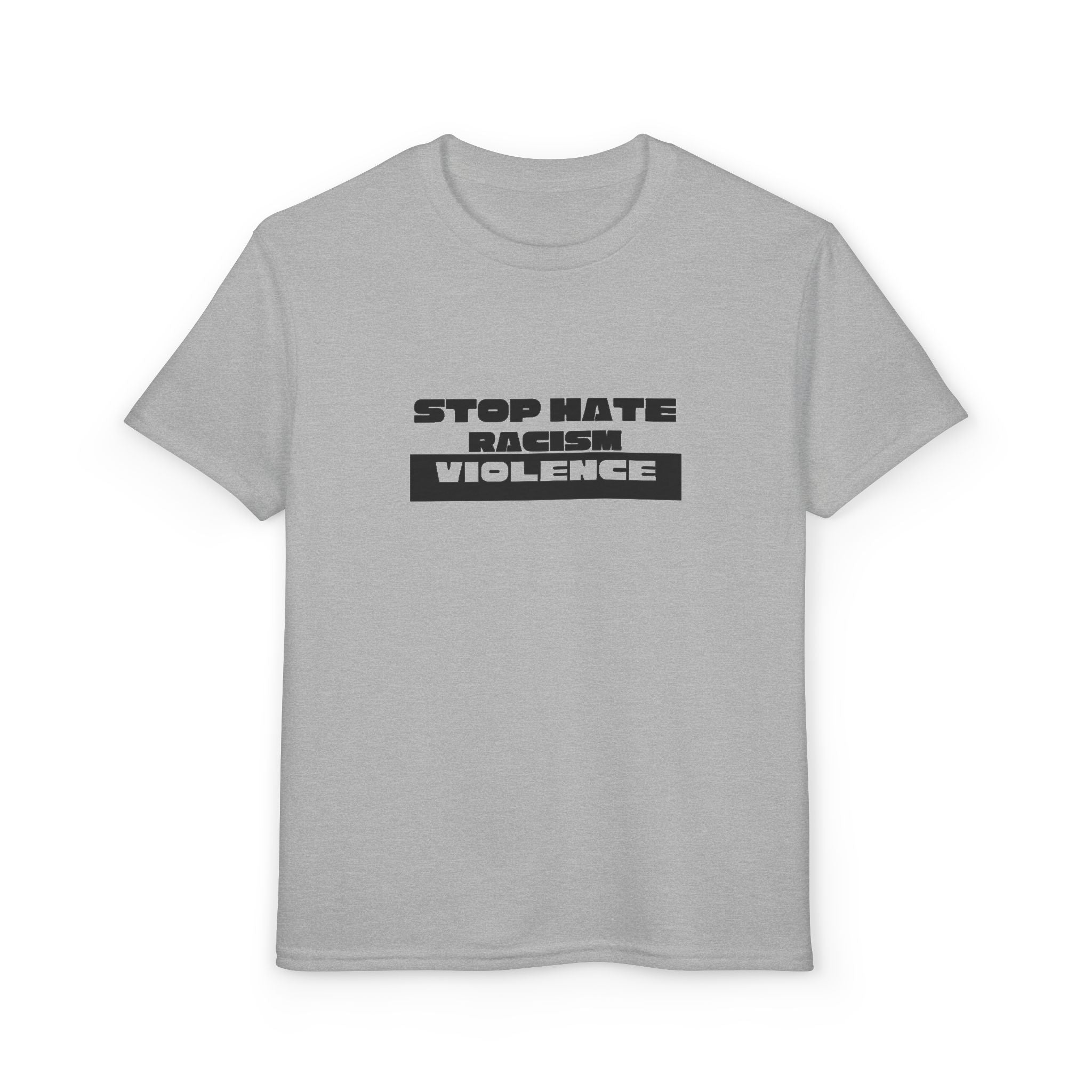 Youth T-Shirt — "Stop Hate, Stop Violence" Graphic Tee