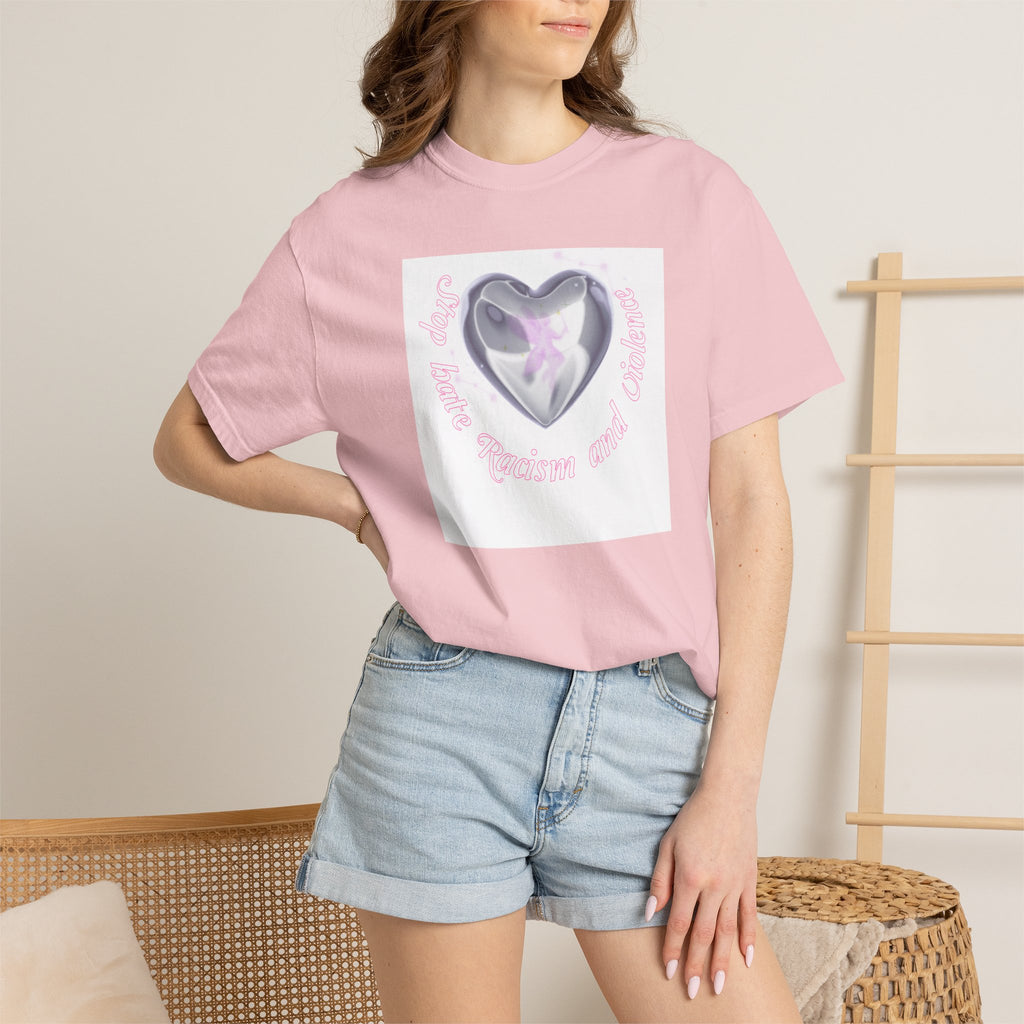 Heart Butterfly Tee — "Love, Hope, Passion and Patience" Graphic T-Shirt