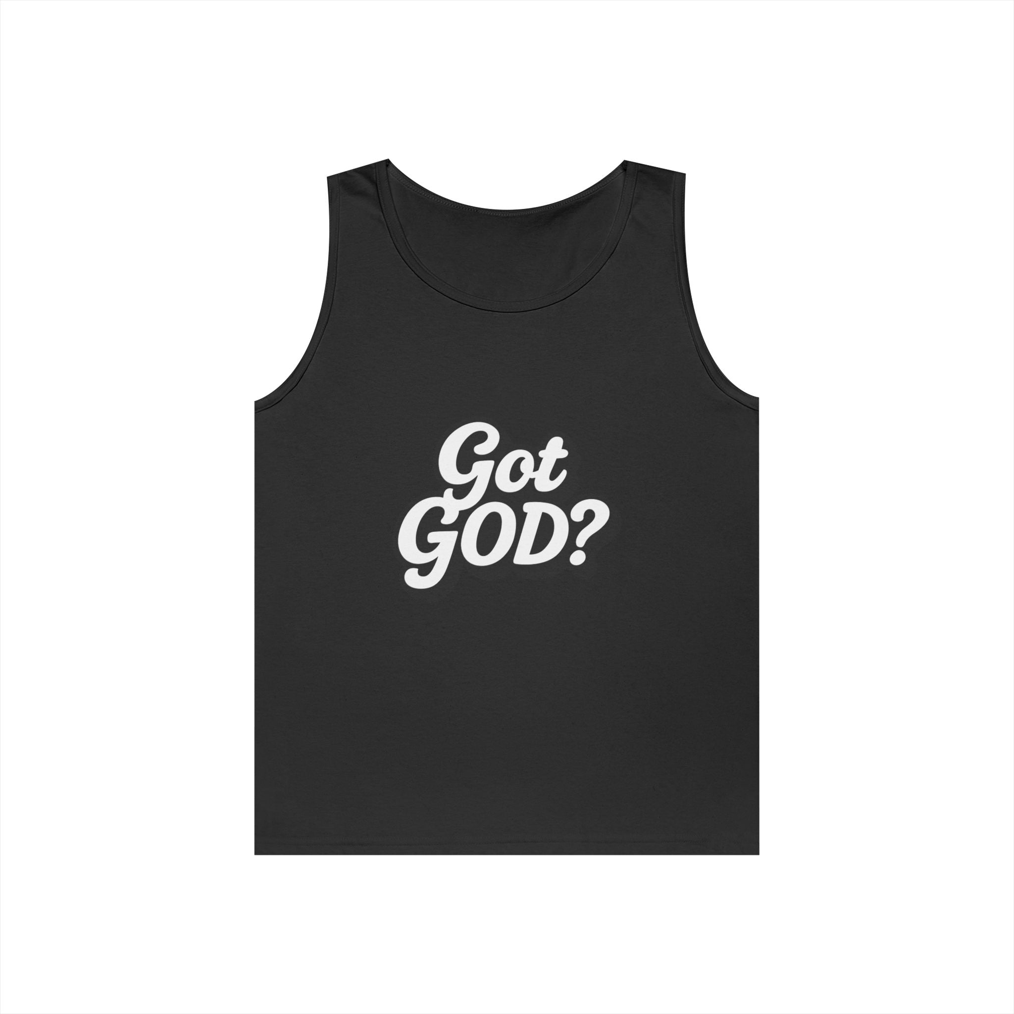 Got God? Tank Top — Retro Script Faith Graphic Tank