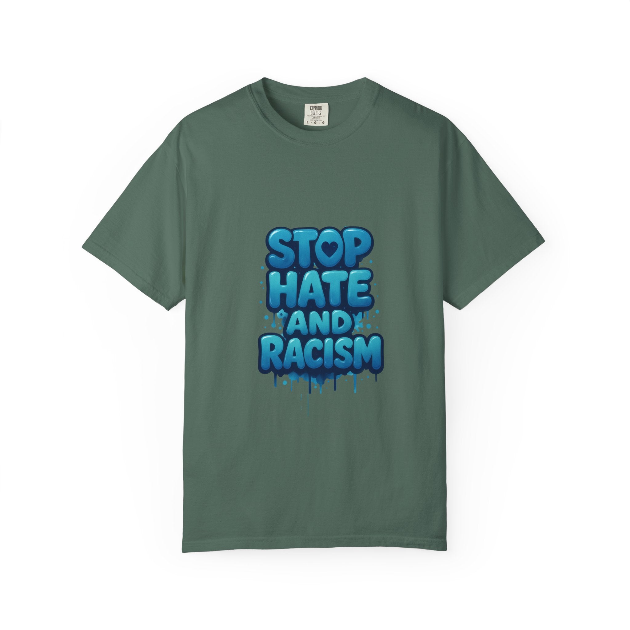 Stop Hate and Racism T-Shirt — Bold Anti-Racism Graphic Tee