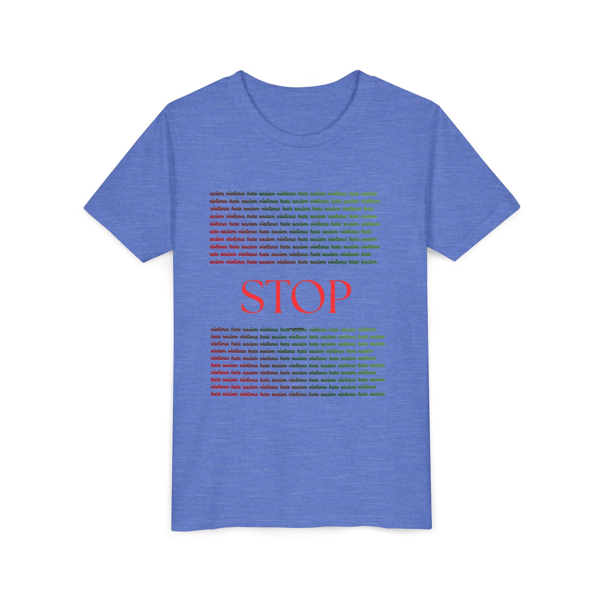 Youth Tee — Bold Yellow 'STOP' Graphic Kids T‑Shirt