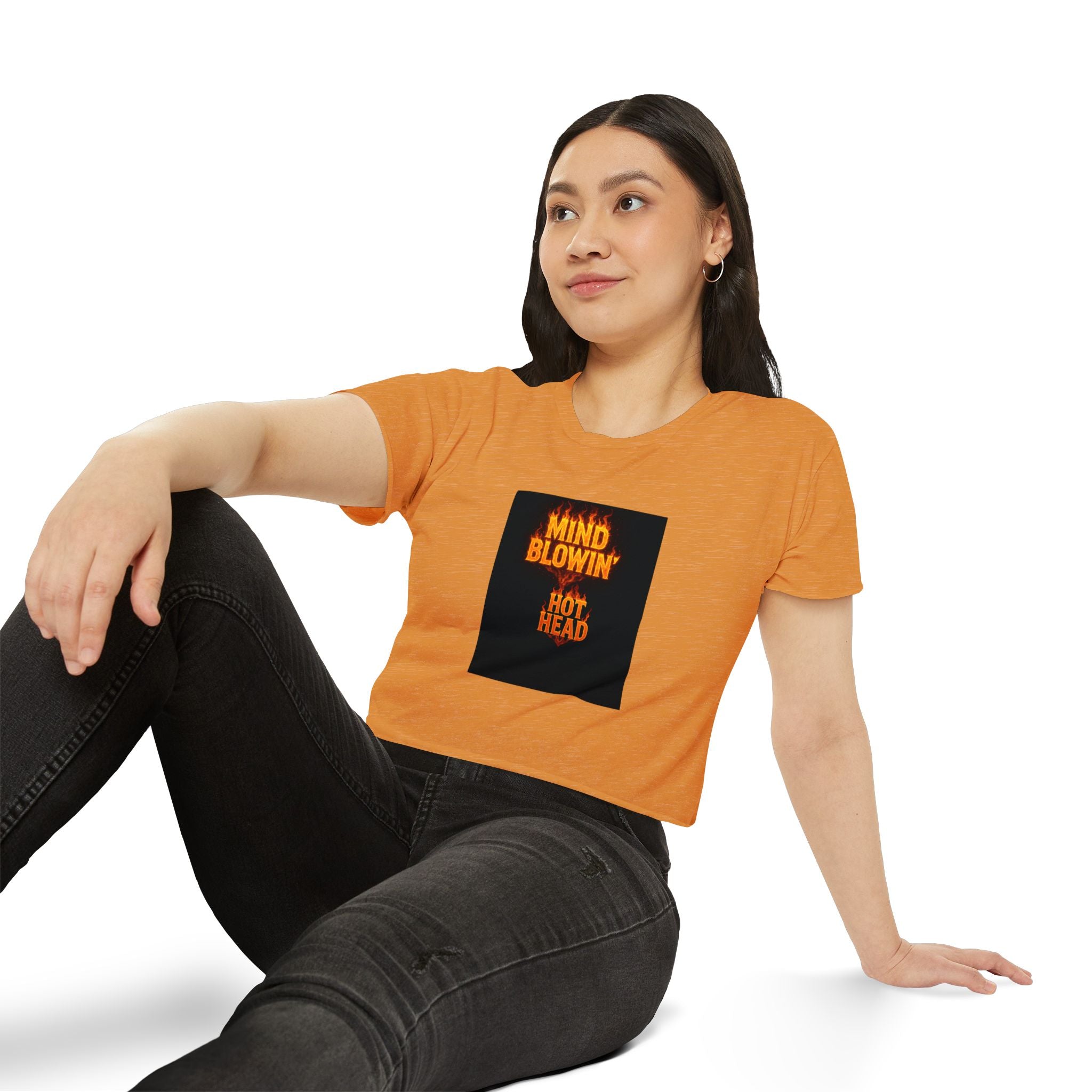 Mind Blown 'Hot Head' Crop Top — Women's Festival Graphic Tee