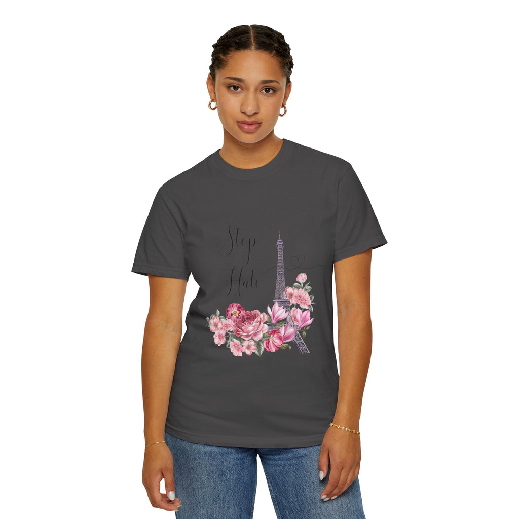 Paris Floral 'Stay Awhile' T-Shirt