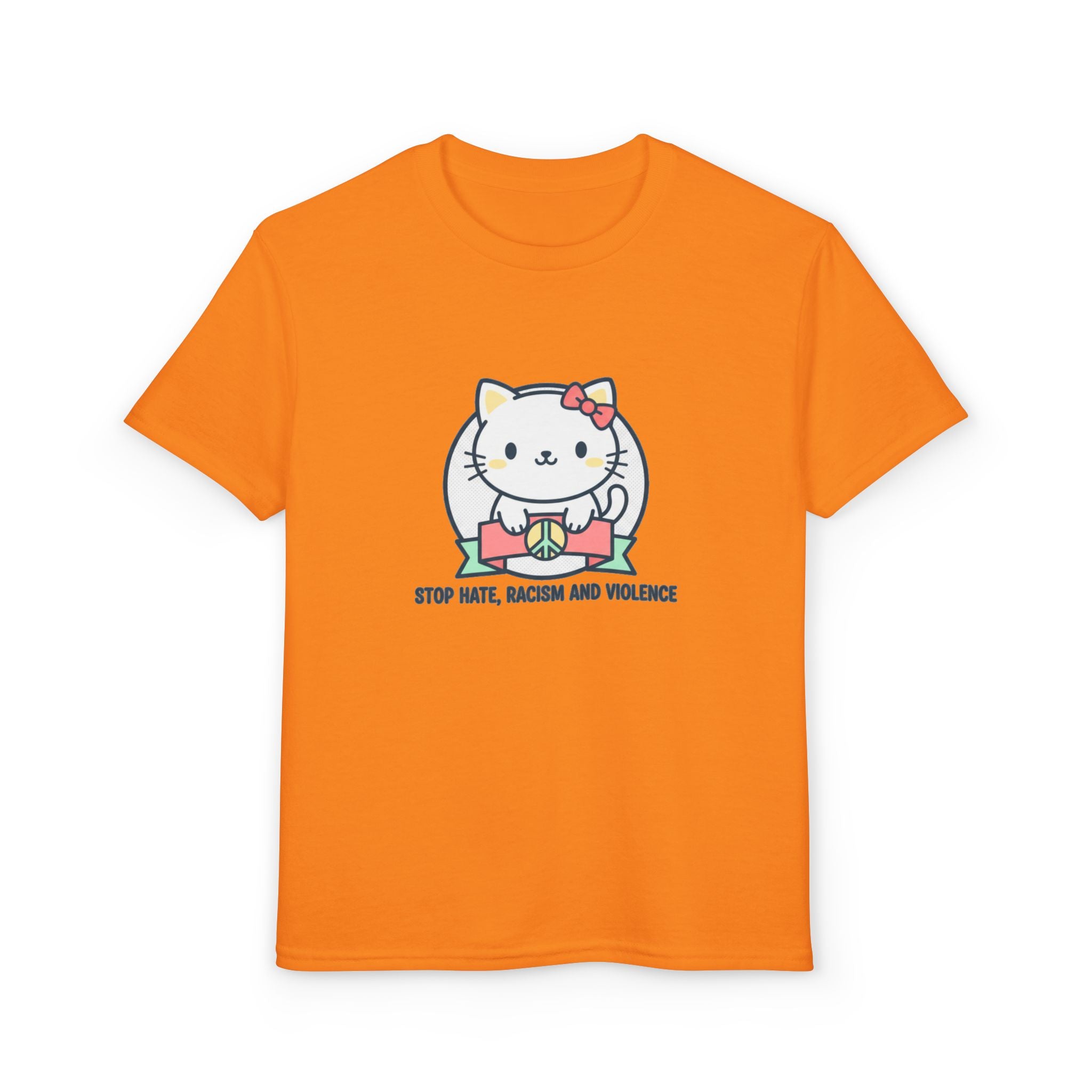Youth Cat Graphic T-Shirt — HELLO KITTY STOP HATE