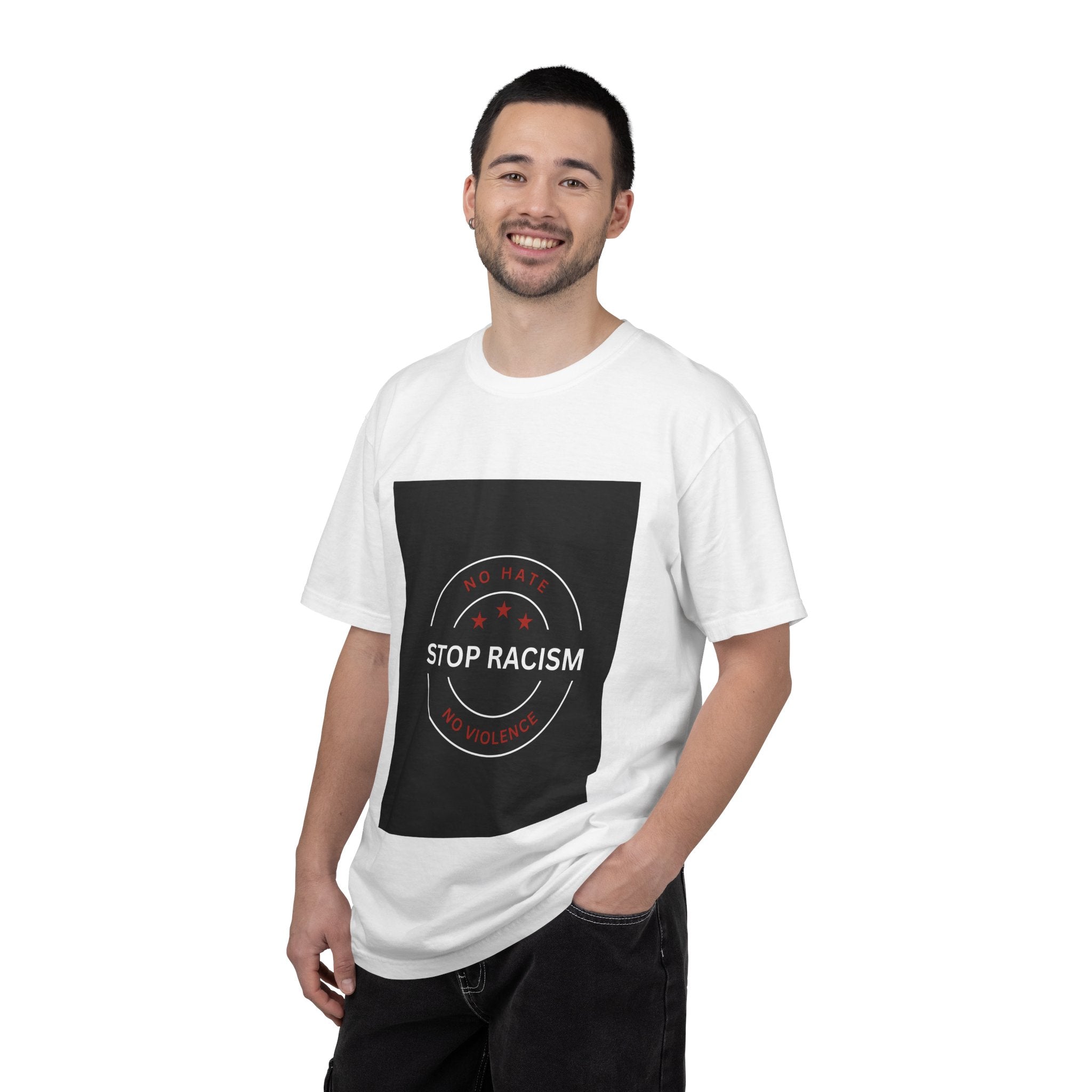 Stop Racism T-Shirt — 'No Hate No Violence' Social Justice Tee