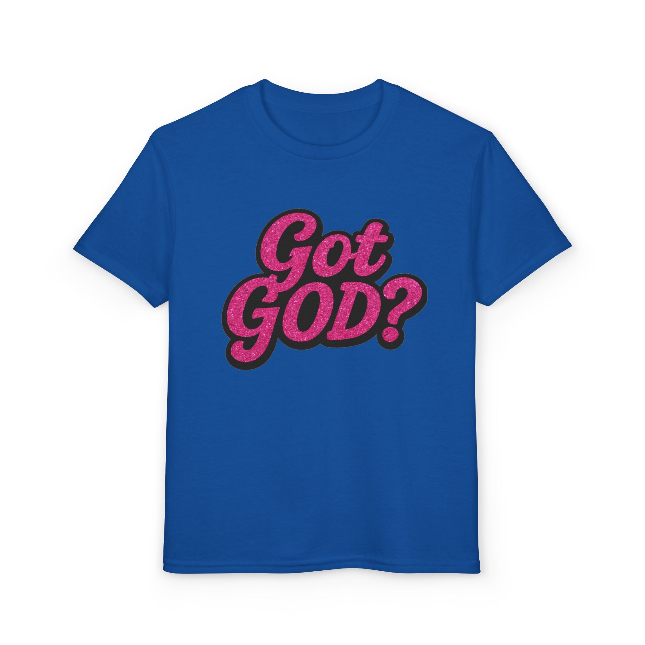 Youth T-Shirt — "Got GOD?" Pink Retro Faith Graphic