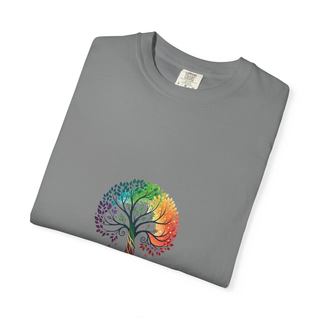 Stop Hate and Racism Tree T-Shirt — Rainbow Unity Tee