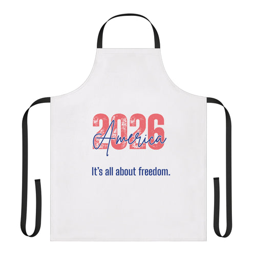 2026 America Freedom Apron – Patriotic Cooking & BBQ Apron