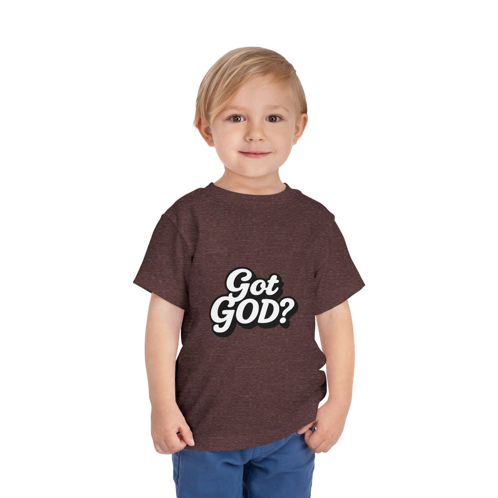 Toddler Tee — "Got GOD?" Christian Graphic Shirt for Kids