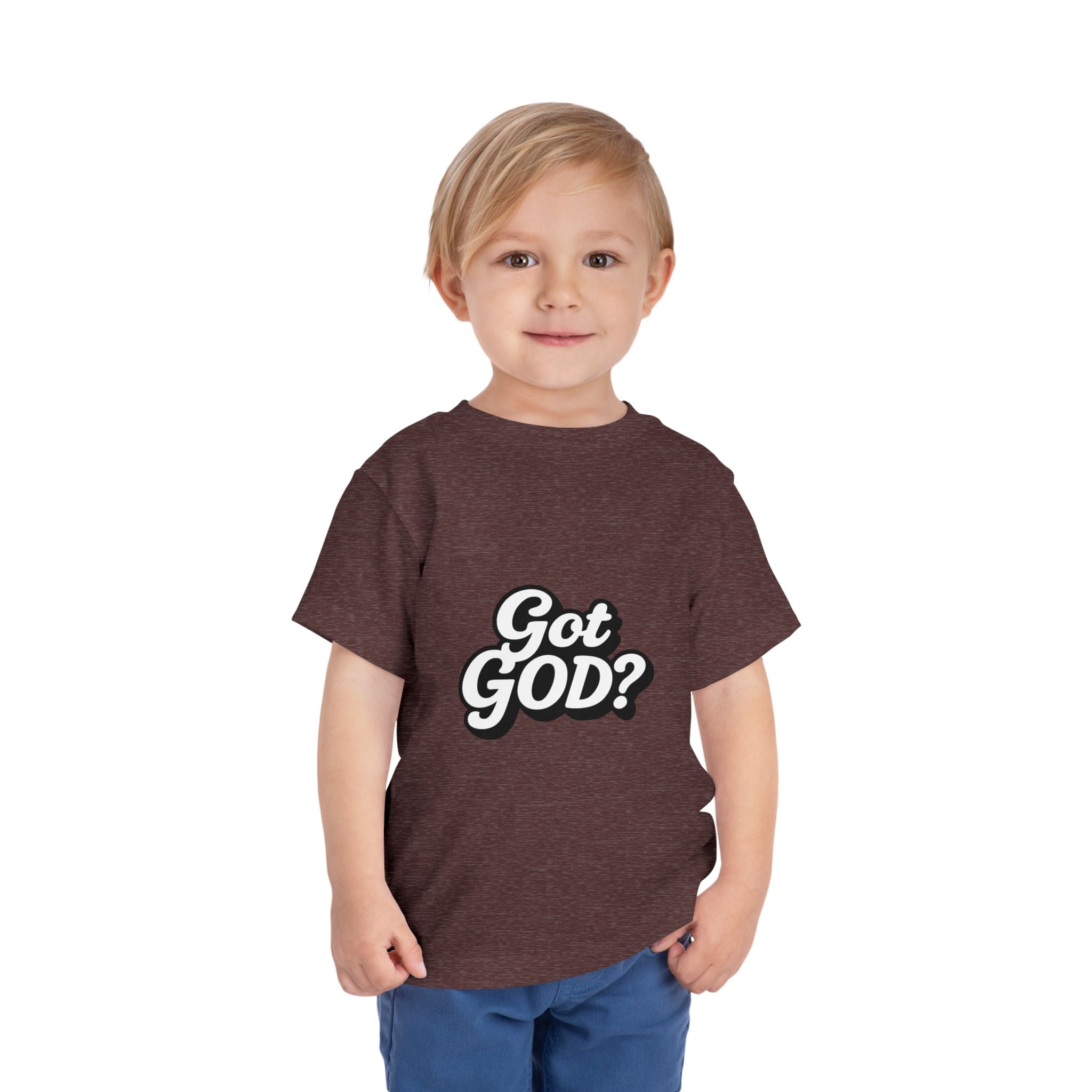 Toddler Tee — "Got GOD?" Christian Graphic Shirt for Kids