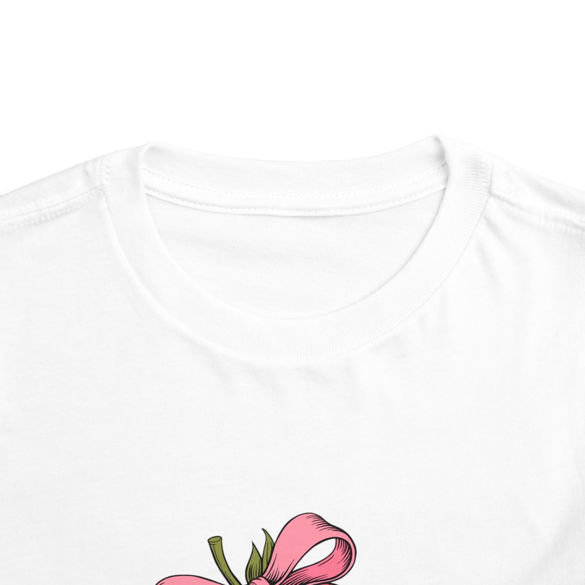 Toddler Tee — Pink Gift Strawberry Graphic "Stop Rockin and Rollin"