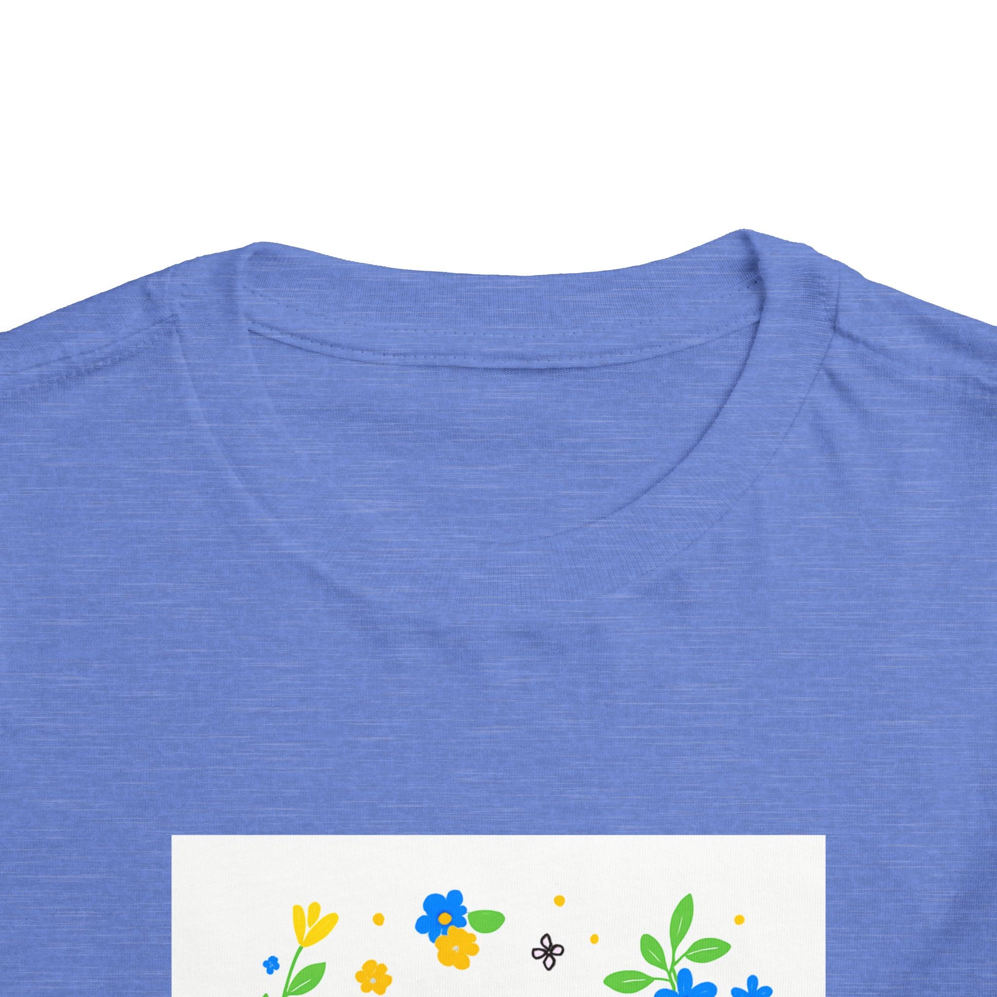 Toddler Tee — "Stop Hate, Racism, and Violence" Floral Anti-Racism Kids Shirt