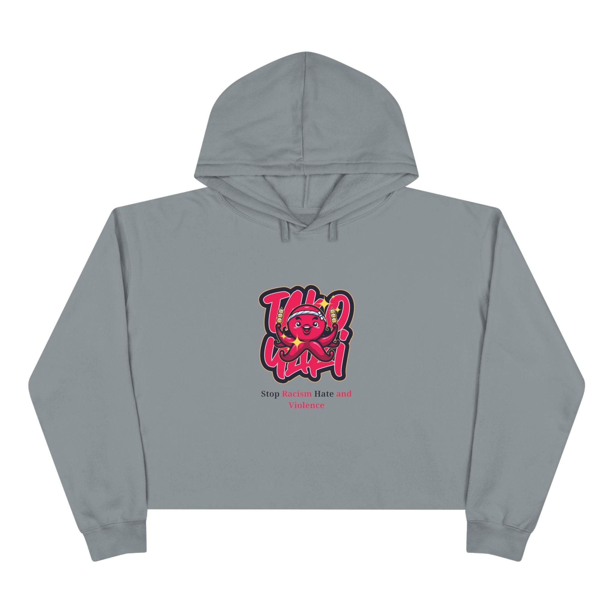 Crop Hoodie – Stop Gender-Based Violence Graphic Crop Hoodie