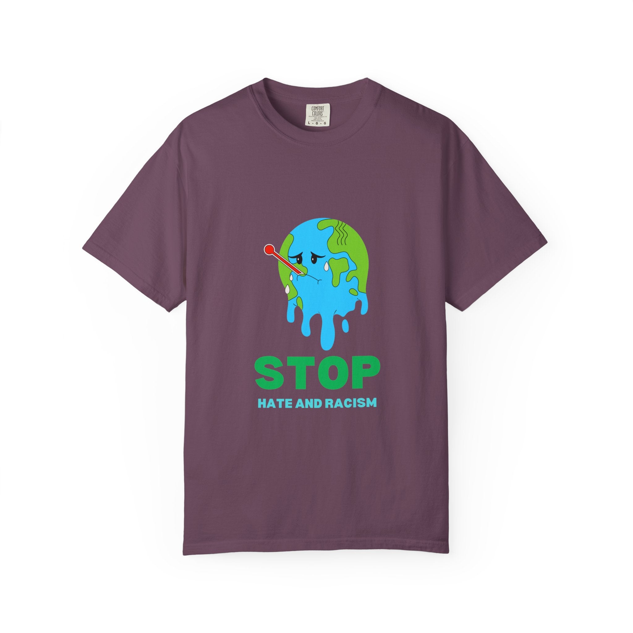 Stop Hate and Racism T-Shirt — Anti-Racism Earth Graphic Tee
