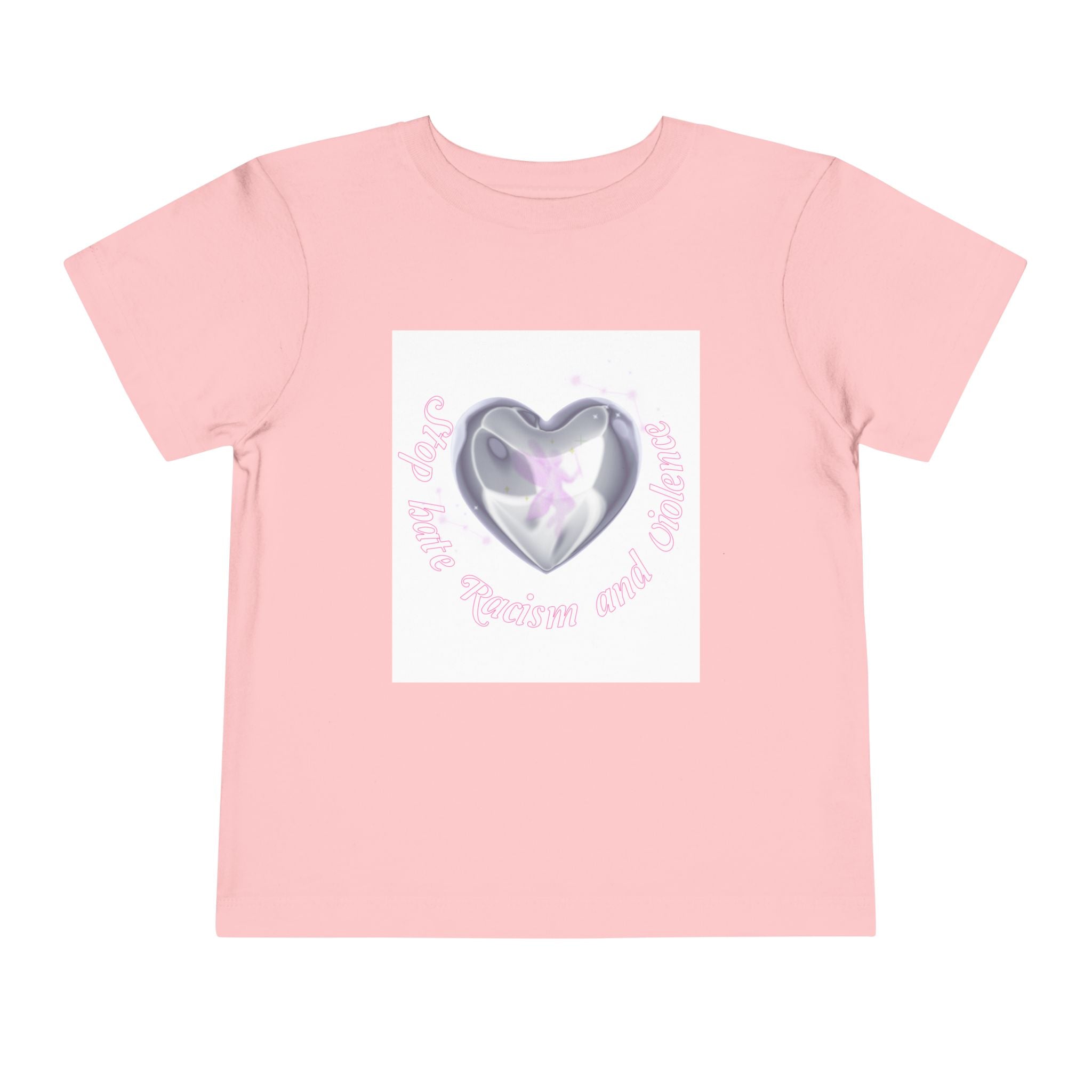Toddler Tee — Cute Heart Unicorn "So Little, So Fierce and Magical"