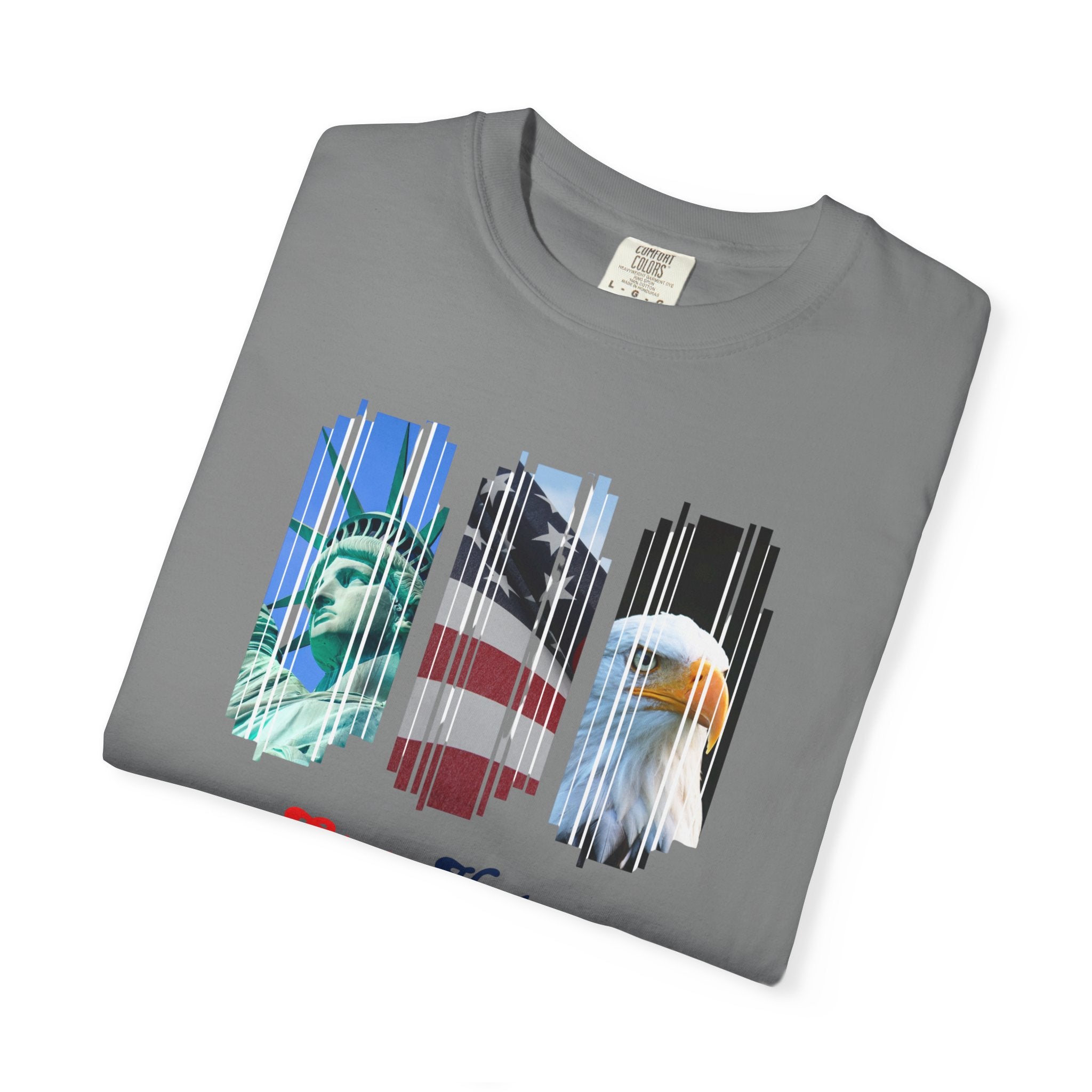 Patriotic 'Stop Hate Racism and Violence' T-Shirt